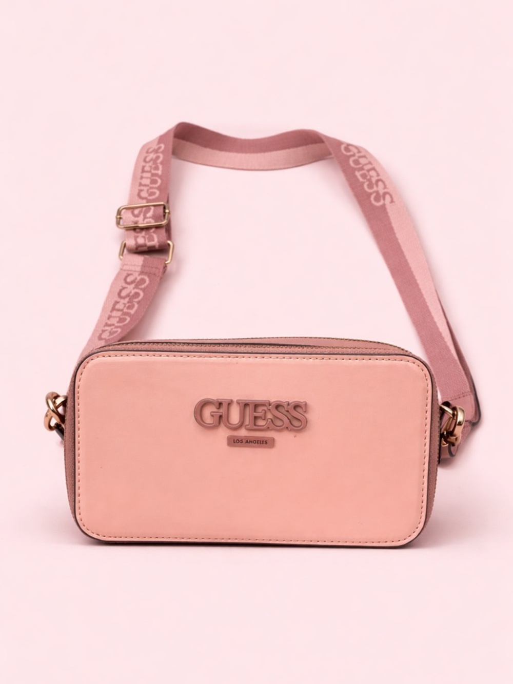 GUESS Blush Pink Logo Crossbody Bag